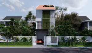 Rumah Split Level di Desain oleh Katam Studio untuk Mrs. VA